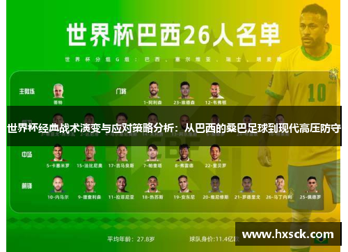 世界杯经典战术演变与应对策略分析：从巴西的桑巴足球到现代高压防守